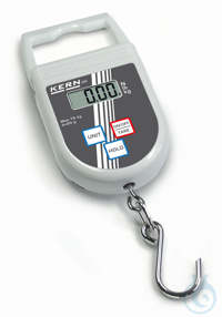 Hanging scale CH 15K20, Weighing range 15 kg, Readout 0,02 kg With the TÜV...